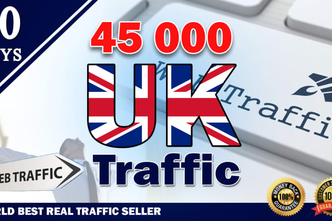 I will bring unlimited organic targeted UK web traffic