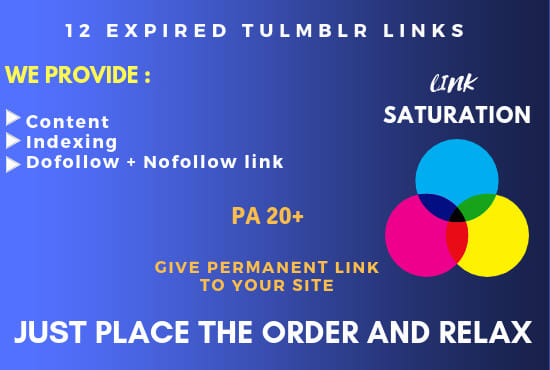 I will build 10 expired tumblr for your site