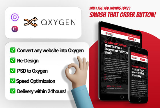 I will build 5 pages wordpress website with oxygen builder in 24hrs