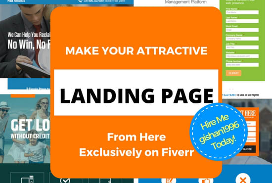 I will build an attractive landing page or squeeze page