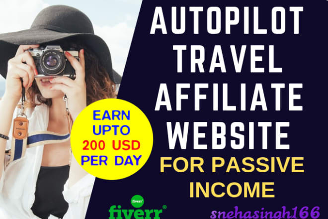 I will build automated travel affiliate website for passive income