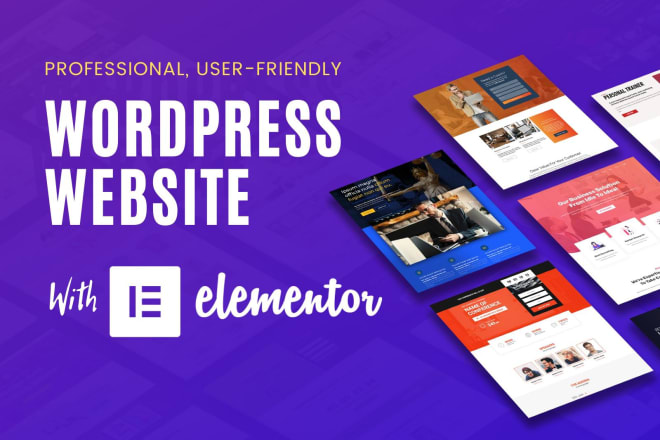 I will build clean and modern wordpress website, blogsite, webshop with elementor pro