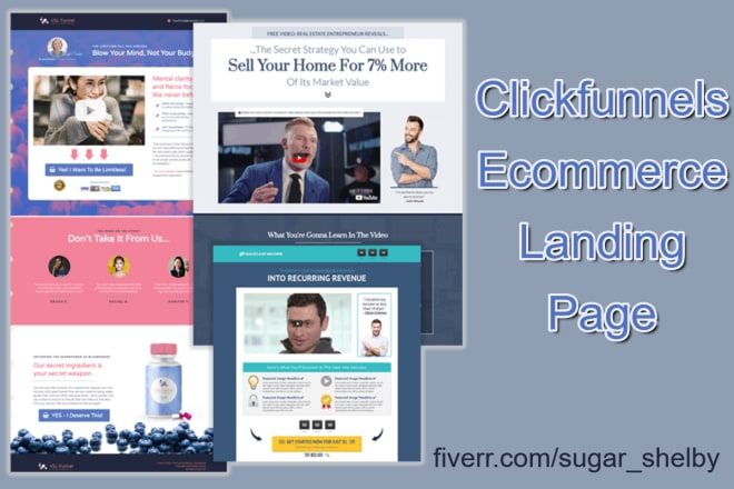 I will build clickfunnels ecommerce landing page