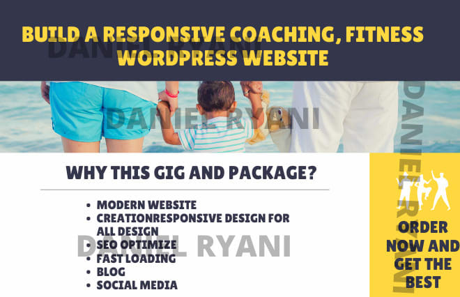 I will build coaching, fitness wordpress website you need