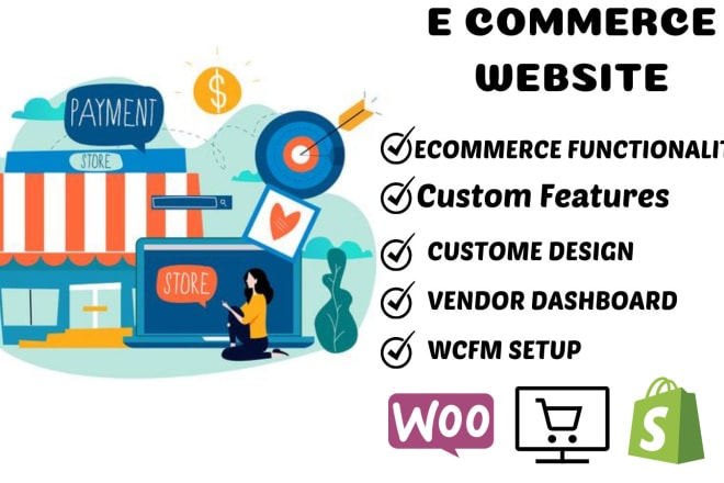 I will build ecommerce wordpress webshop via multi vendor online store website