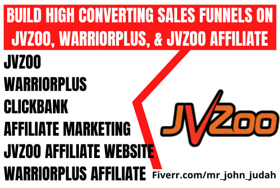 I will build high converting sales funnels on jvzoo, warriorplus, and jvzoo affiliate