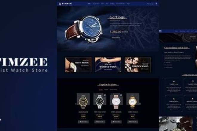 I will build high converting watch, jewelry and accessories shopify store