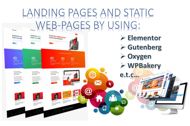 I will build landing pages and static websites