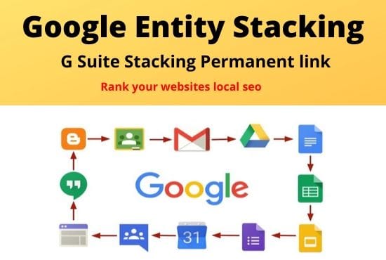 I will build local SEO google entity stacking link