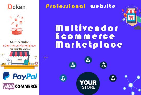 I will build multi vendor ecommerce marketplace website in 24 hours