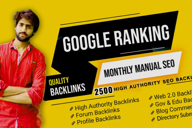 I will build quality dofollow backlinks link building for top ranking