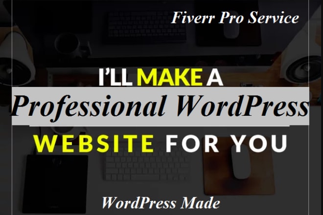 I will build responsive and professional wordpress website