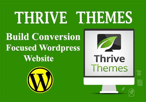 I will build website with thrive theme builder and thrive plugins