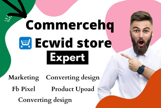 I will build your commercehq, ecwid store marketing and promotion expert