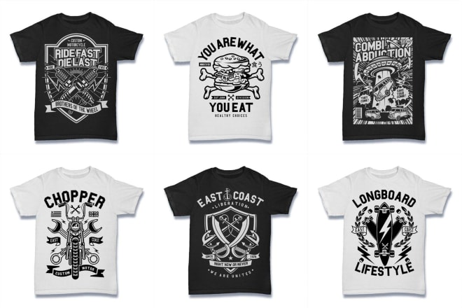 I will bulk custom typography t shirt printable t shirt design