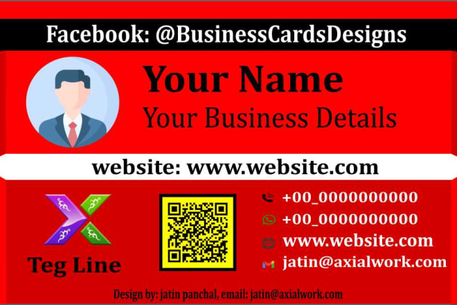 I will business card design with barcode