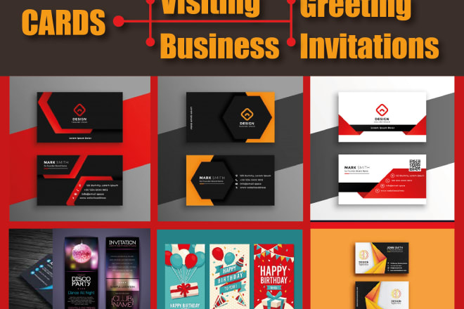 I will business card, service card,student card, invitation card,