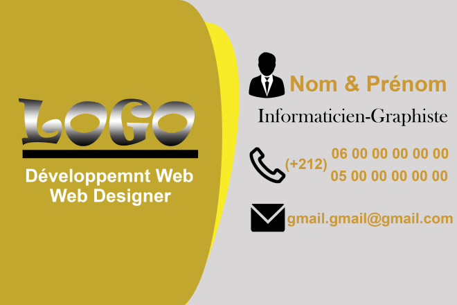 I will business card with good design