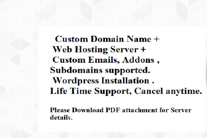 I will buy domain, hosting server and install wordpress and elementor pro for you