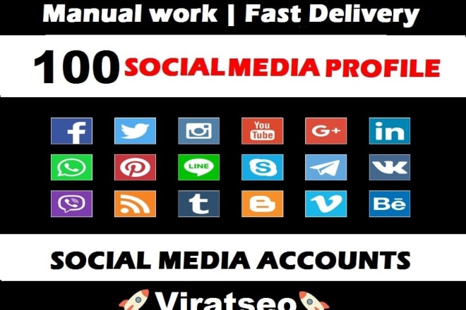 I will claim your brand name 100 social media profile,profiles backlinks