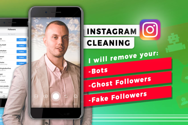 I will clean your instagram from fake and ghost followers