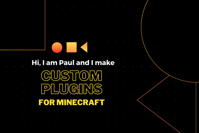 I will code a custom minecraft plugin for you