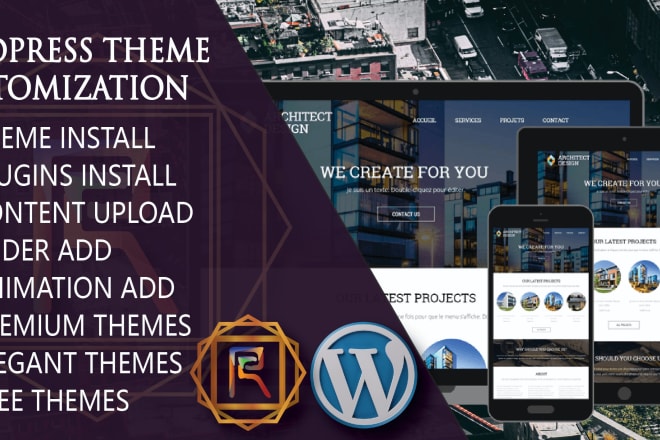 I will complete wordpress theme installation and customization you buy