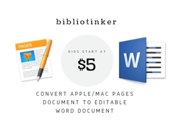 I will convert a pages document to a word document