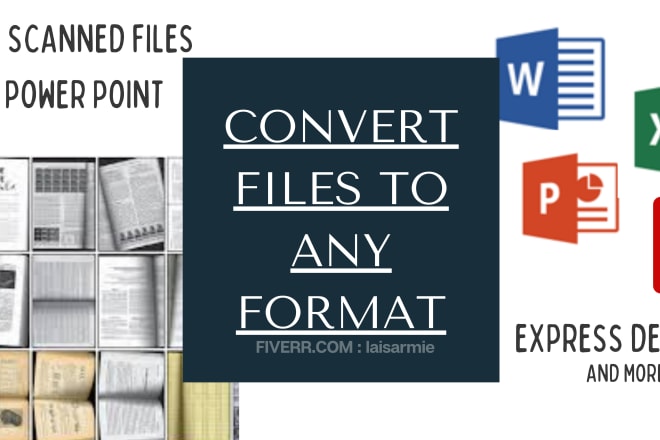 I will convert any content like texts, image or audio in any format