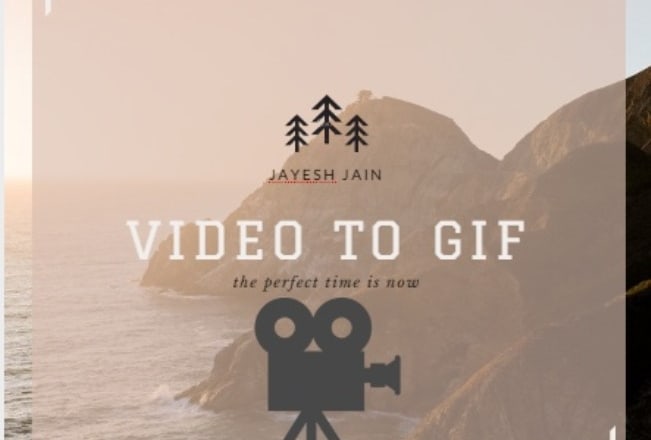 I will convert any video file to GIF image