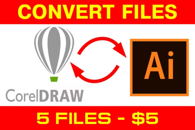 I will convert Corel Draw document to Adobe Illustrator and conversely