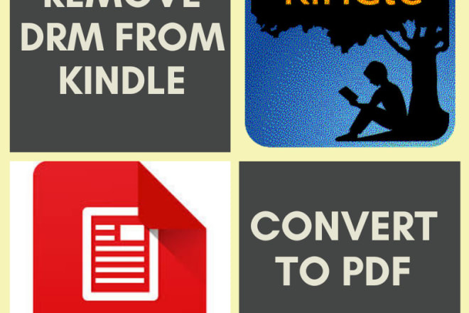 I will convert drm protected kindle to pdf