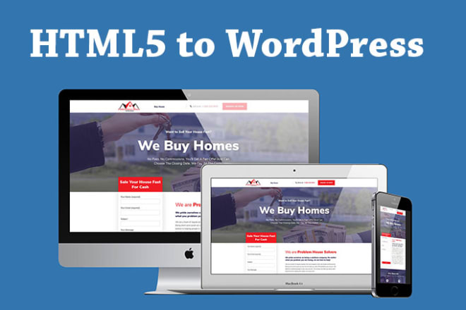 I will convert HTML5 to wordpress