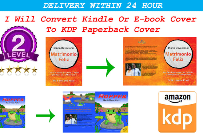 I will convert kindle or ebook cover to KDP paperback cover