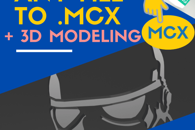 I will convert logo to mcx file for cnc and 3d modeling