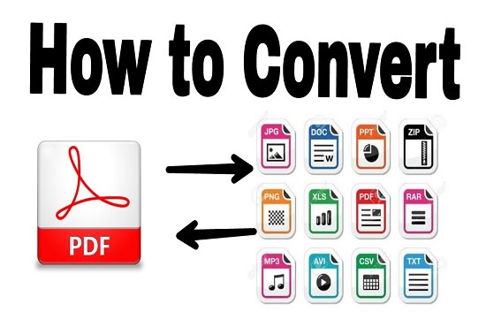 I will convert pdf files to any format in 1 hour