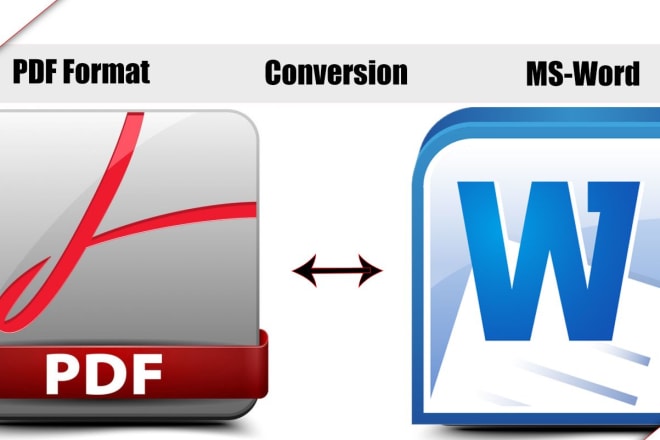 I will convert pdf to word and word to pdf