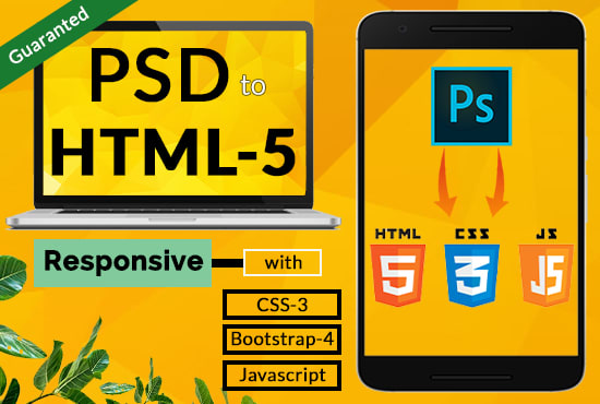 I will convert psd to html responsive website