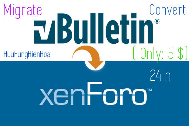 I will convert vbulletin to xenforo forum