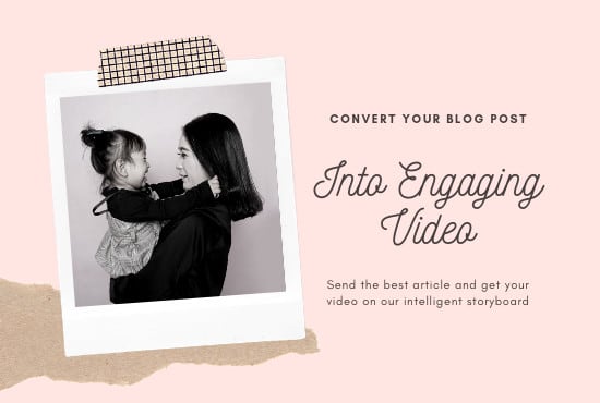 I will convert your blogs, articles, listicles into engaging videos