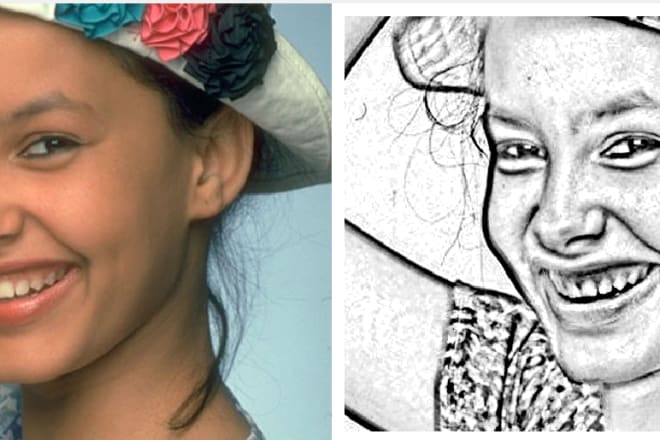 I will convert your photo into sketch