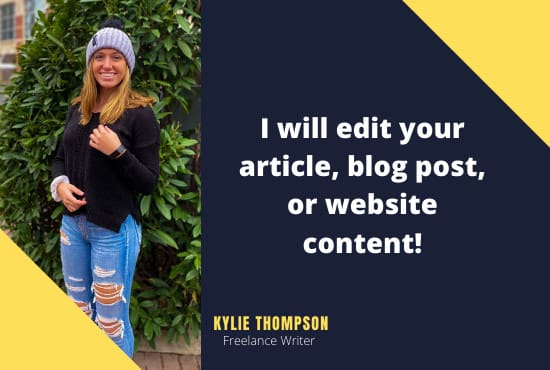 I will copyedit your blog or website content