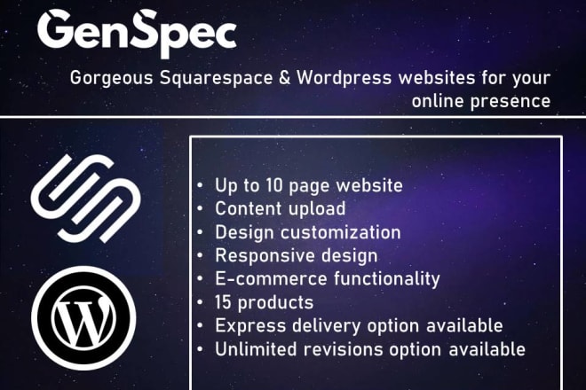 I will craft a gorgeous website with squarespace or wordpress