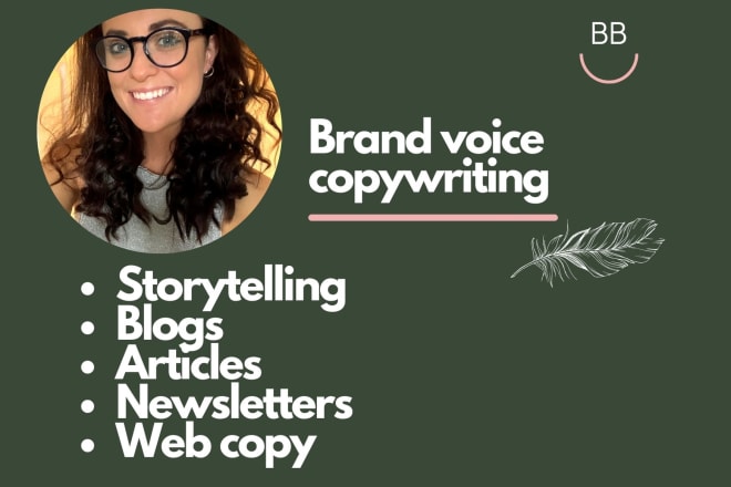 I will craft powerful and unique copywriting for your brand voice
