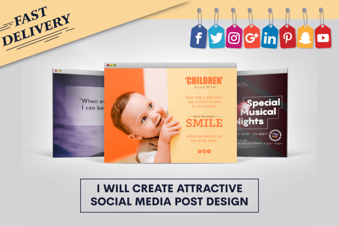 I will create 15 attractive social media posts design