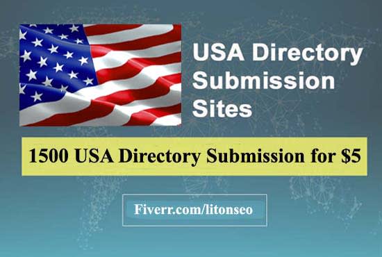 I will create 1500 USA directory submission links