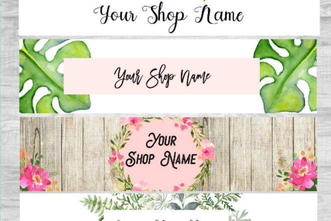 I will create a beautiful etsy banner for your shop