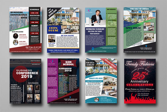 I will create a clever business flyer design with free source file