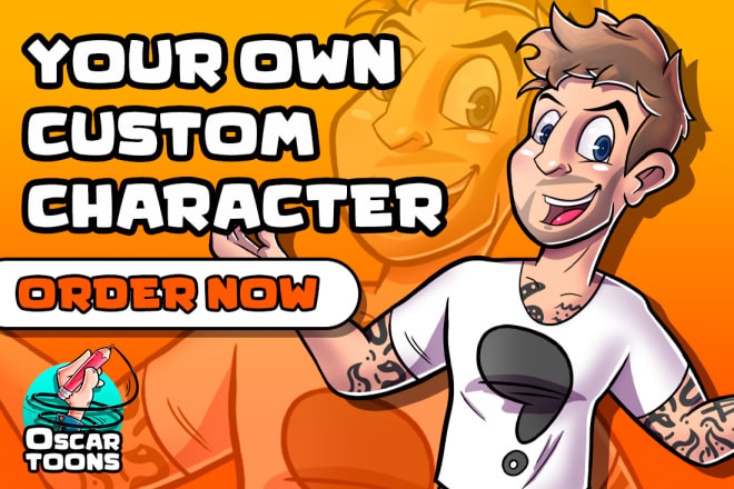 I will create a custom cartoon characters