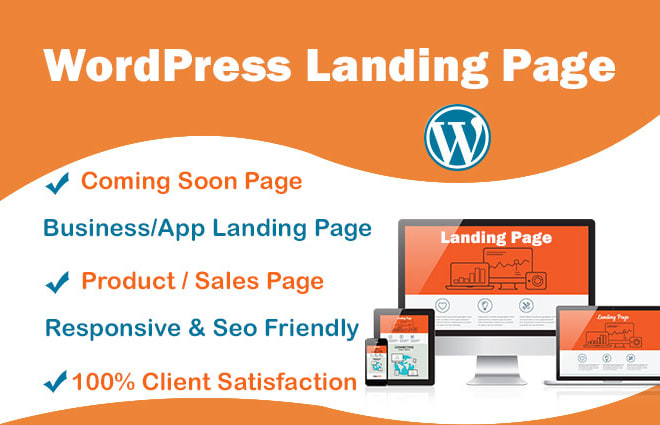 I will create a eye caching wordpress landing page or squeeze page